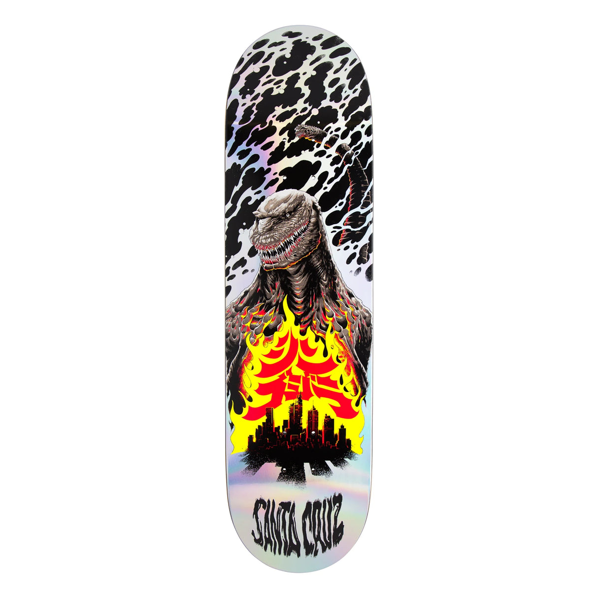 Santa Cruz X Godzilla Shin Knox Firepit 8.5" x 32.2" Skateboard Deck