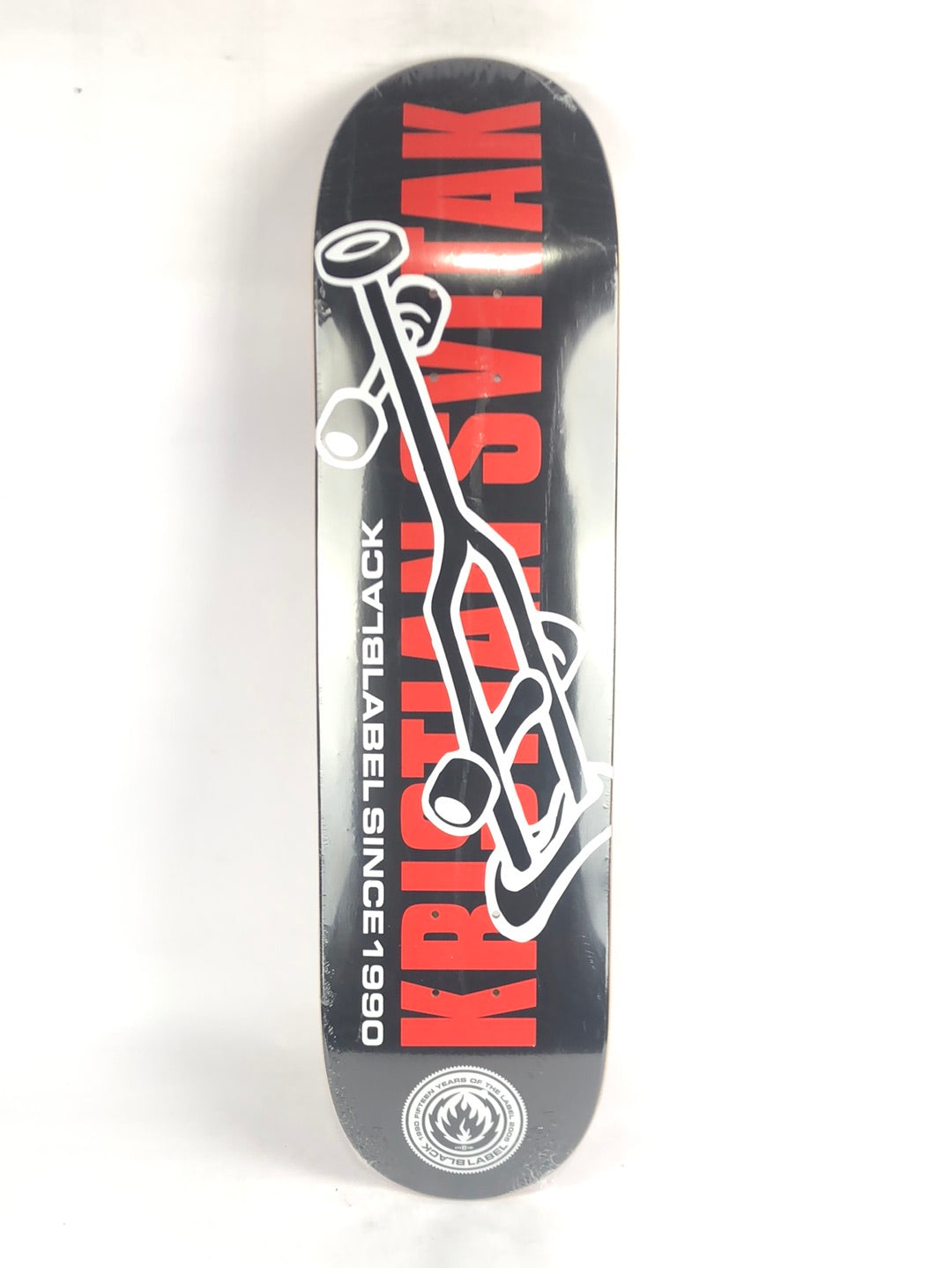 BLACK LABEL skateboard 9.6インチ デッキ Black Label Kristian Svitak Classic Crutch Black/White/Red 8