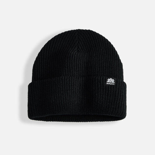 Autumn Simple Black Beanie