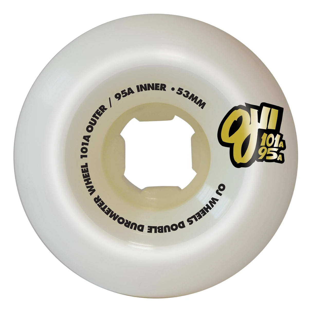 OJ Doube Duro White Mini Combo 101a/95a 53mm Wheels