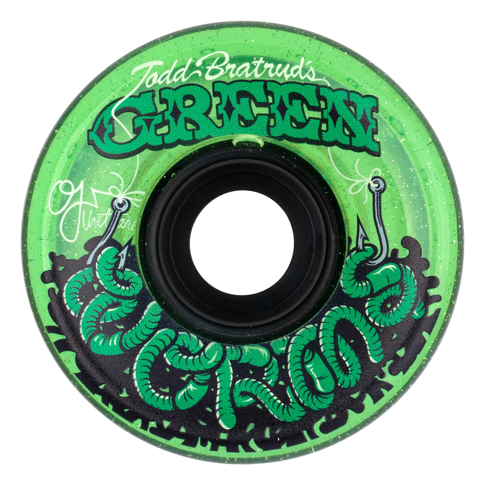 OJ Green Worms Super Juice Green 78a 60mm Cruiser Skateboard Wheels