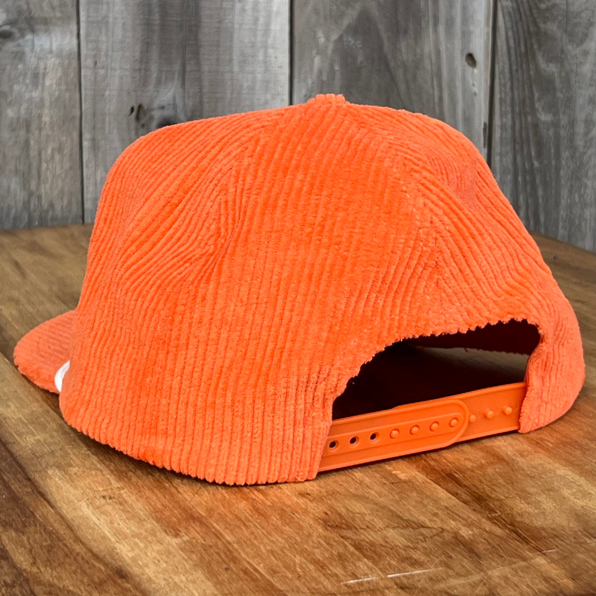 Long Beach Skate LBS Long Side Corduroy Rope Orange Snapback Hat