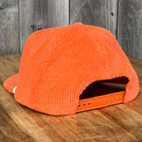 Long Beach Skate LBS Long Side Corduroy Rope Orange Snapback Hat