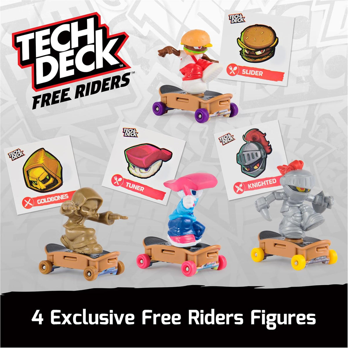 Tech Deck Free Riders 4-Pack