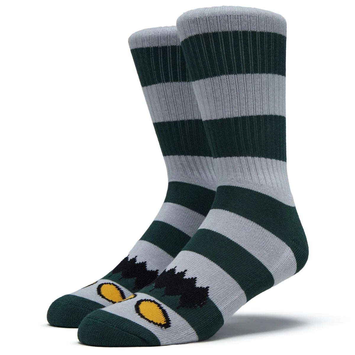 Toy Machine Monster Big Stripe Forest Green Socks