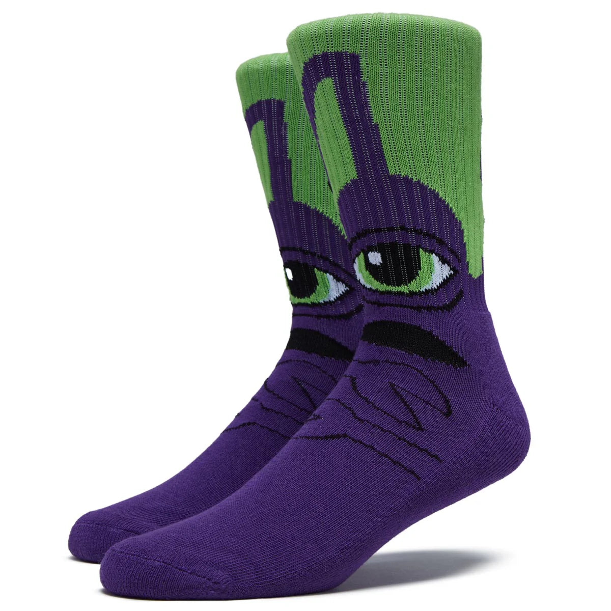 Toy Machine Sect Hug Purple Socks