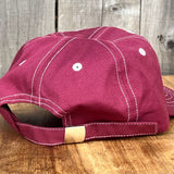 Long Beach Skate LBS Long Side Contrast Stitch Red Strapback Hat