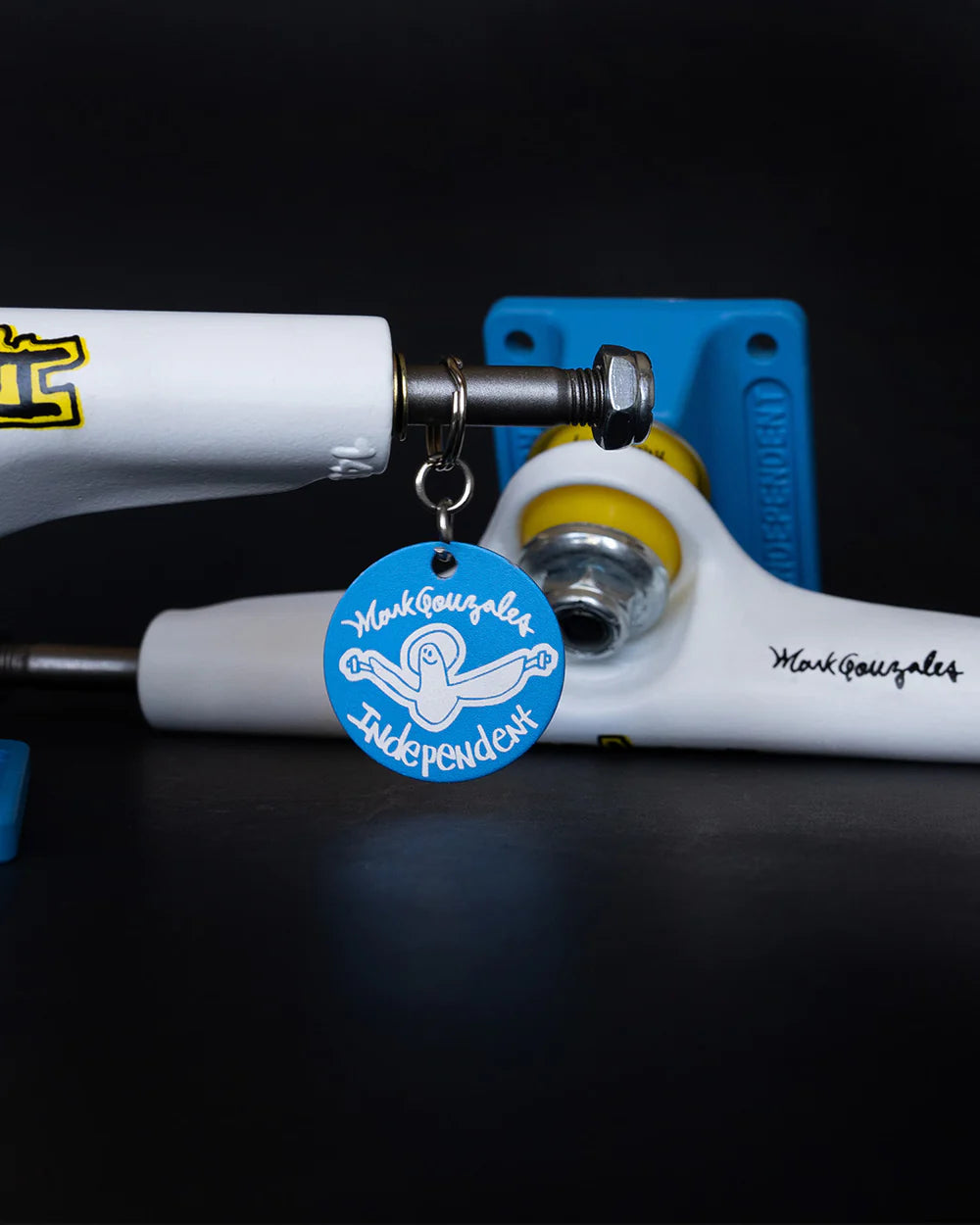 Independent Stage 4 Pro Mark Gonzales Flat White Blue Trucks