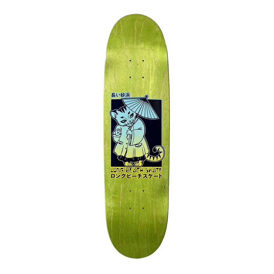 スケボー　lucky cat Long Beach Skate Co. Lucky Cat Assorted Stain Skateboard Deck