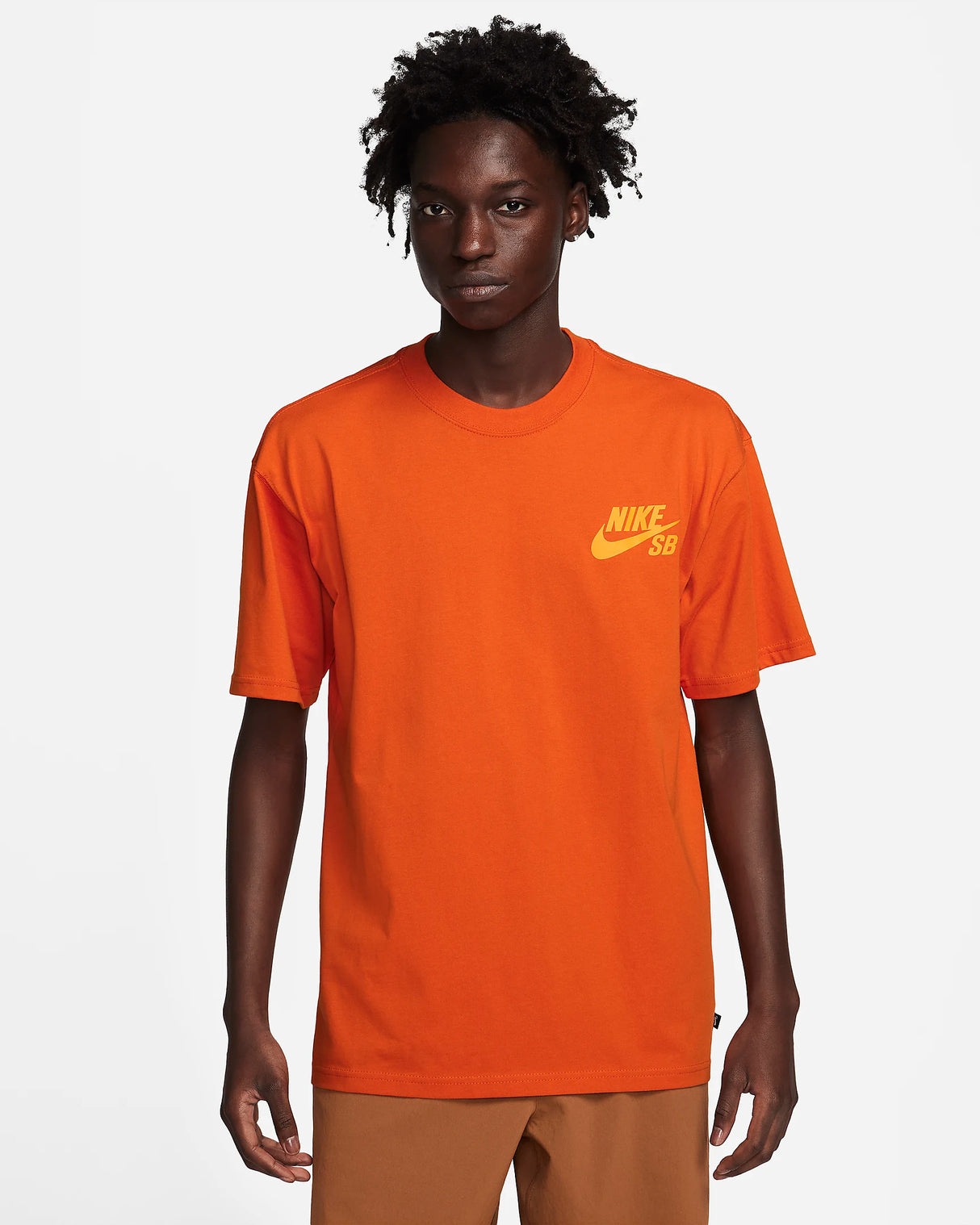 Nike SB Chest Icon Logo Campfire Orange S/s Shirt