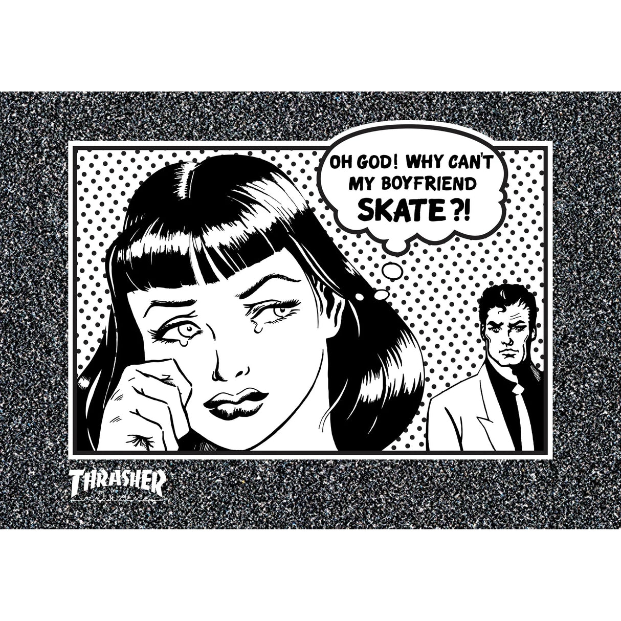 Mob Thrasher Boyfriend 10" x 7" Graphic Grip Strip Griptape