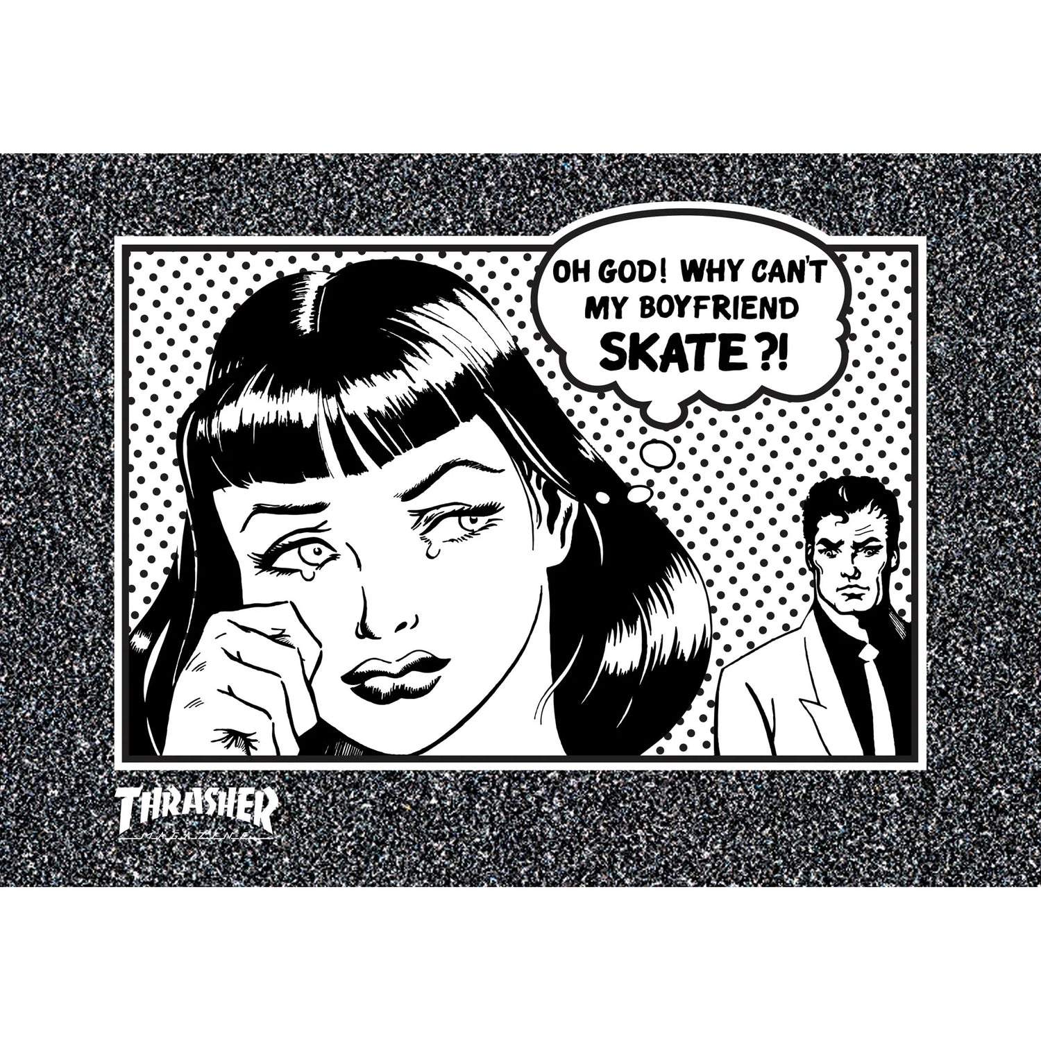 Mob Thrasher Boyfriend 10" x 7" Graphic Grip Strip Griptape
