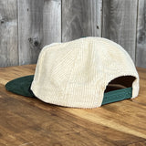 Long Beach Skate LBS Long Side Corduroy Rope Beige Green Snapback Hat