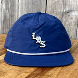 Long Beach Skate LBS Long Side Nylon Rope Navy Snapback Hat
