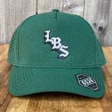 Long Beach Skate LBS Long Side Performance Water Repellent Dark Green Snapback Hat