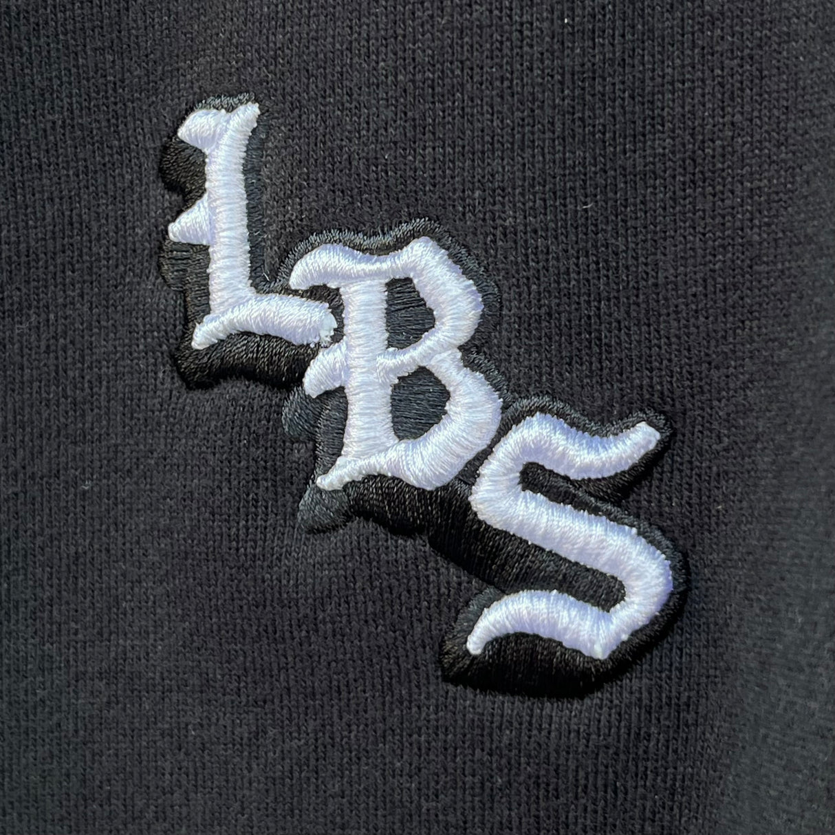 Long Beach Skate Co LBS Long Side Standard Jet Black Hoodie