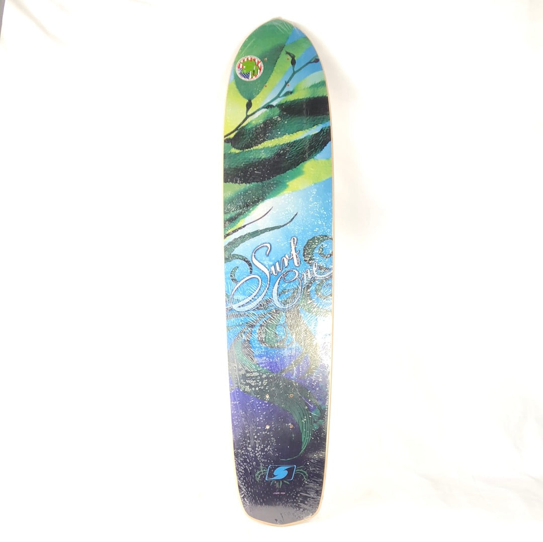 Surf One Vines Graphic Green/Purple/Blue Size 8.0 Shaped Skateboard Deck