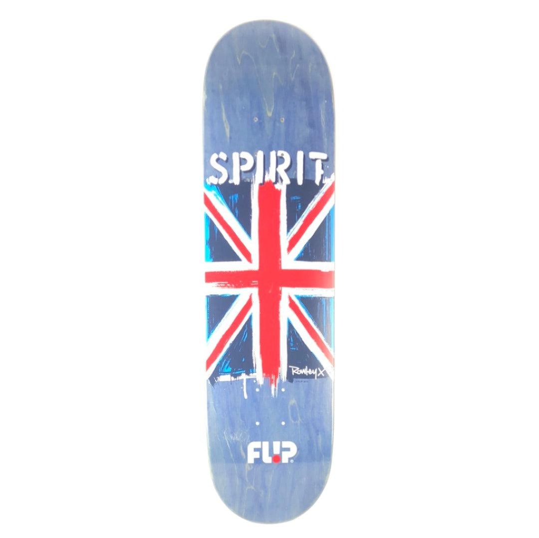 Flip Jeff Rowley UK Flag Blank Blue/Red/White Size 8.25 Skateboard Deck