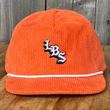 Long Beach Skate LBS Long Side Corduroy Rope Orange Snapback Hat