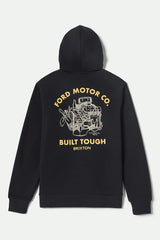 Brixton Ford Built Tough Burnt Rubber Hooded Sweatshirt