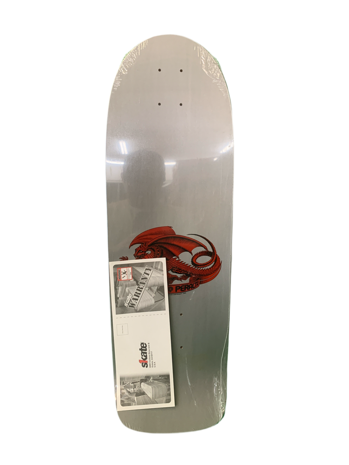 Powell Peralta 10" Ray Rodriguez OG Skull and Sword Silver 219 Classic Skateboard Deck