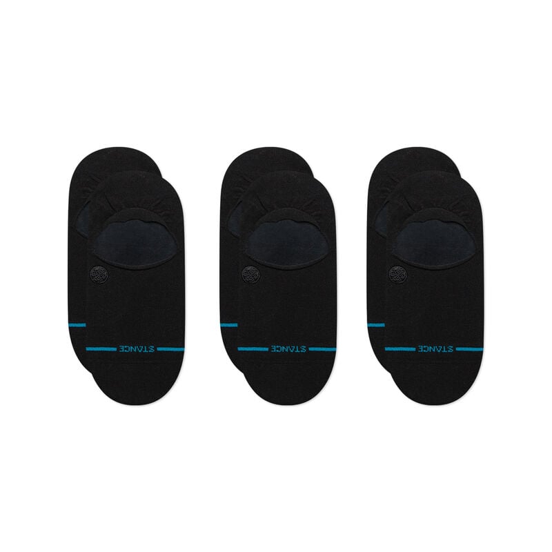 Stance Icon No Show 3 Pack Black Socks
