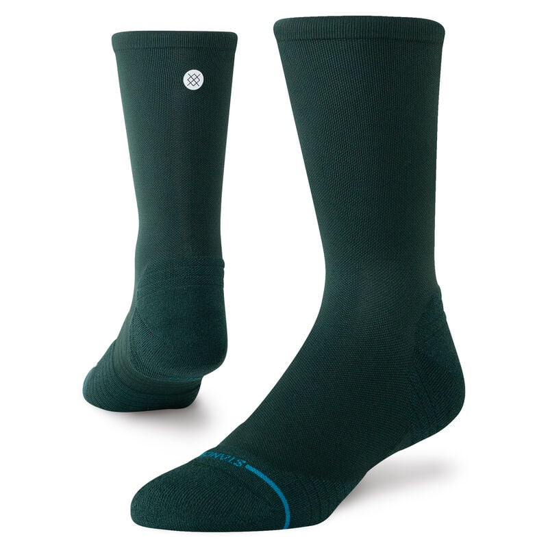 Stance Run Light Pine Green Crew Socks
