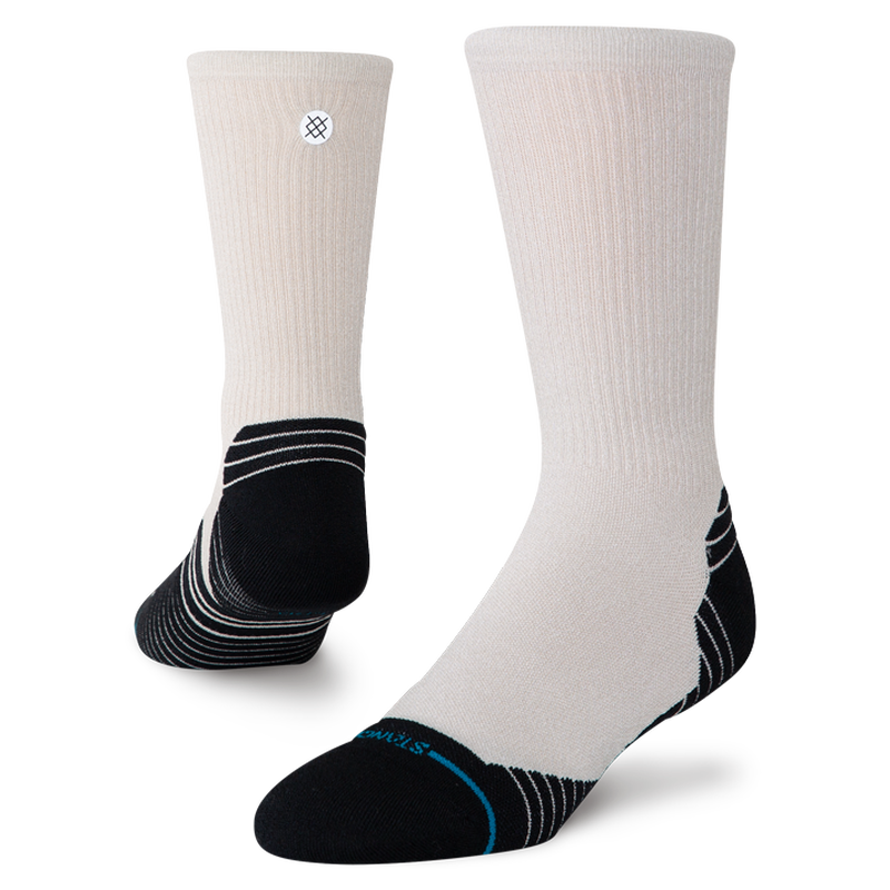 Stance Ribbed Run Light Crew Oatmeal Socks
