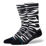 Stance Spike Black White Crew Socks