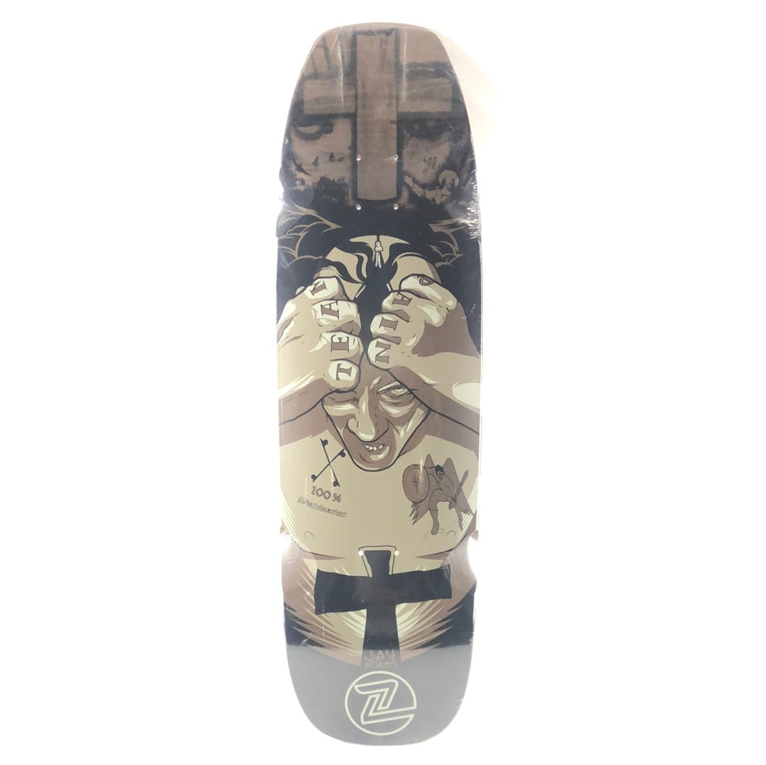 Z-Flex Jay Adams Team Pain Zipper Shaped Brown/Black 9.375\, image size:1080x1078