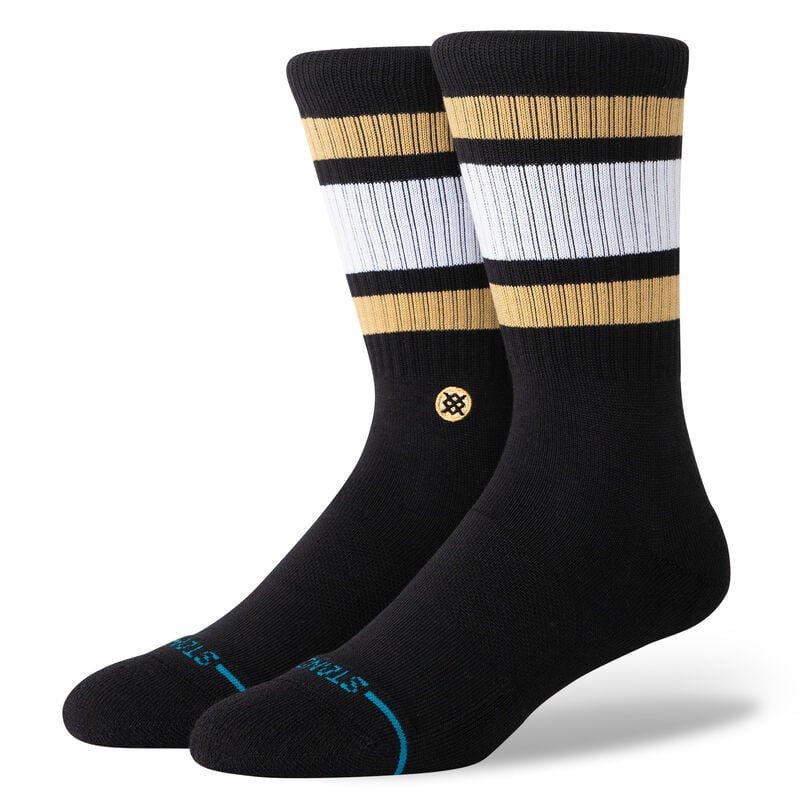 Stance Boyd St Black Brown Crew Socks