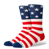 Stance The Fourth St Red Crew Socks