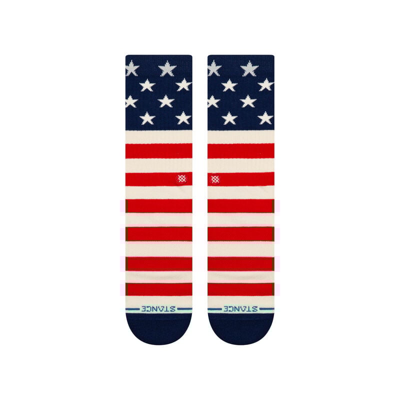 Stance The Fourth St Red Crew Socks