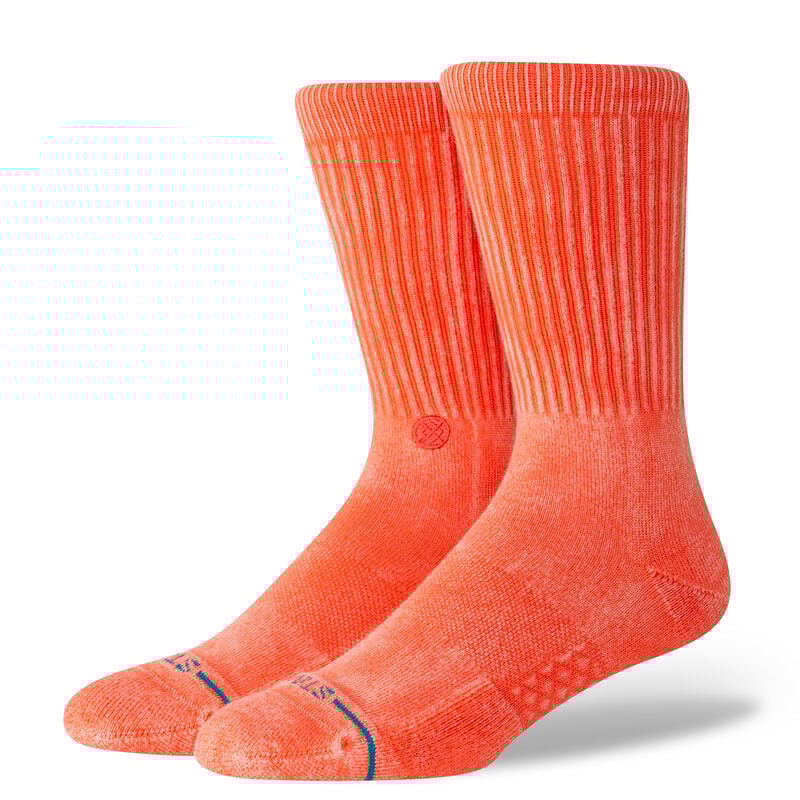 Stance Icon Dyed Coral Crew Socks