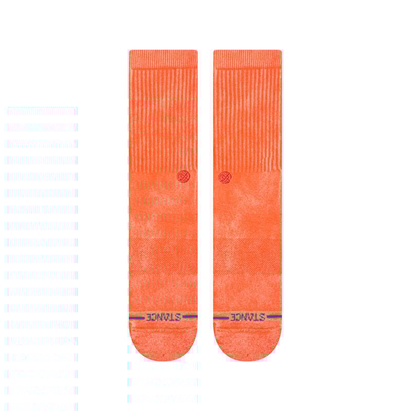 Stance Icon Dyed Coral Crew Socks