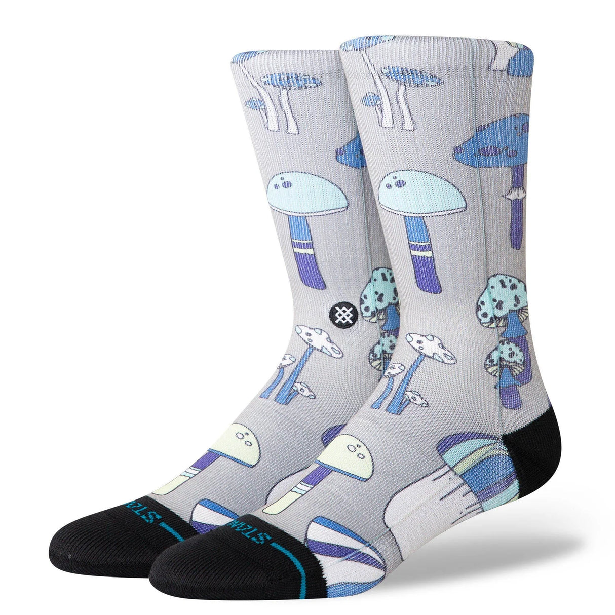 Stance Microbial String Grey Crew Socks