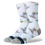 Stance Later Gator Surf Light Blue Crew Socks