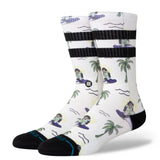 Stance Surfin Monkey White Crew Socks