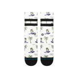 Stance Surfin Monkey White Crew Socks