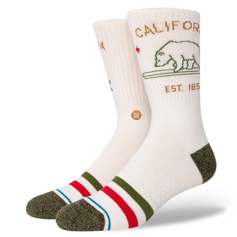 Stance California Republic 2 Offwhite Crew Socks