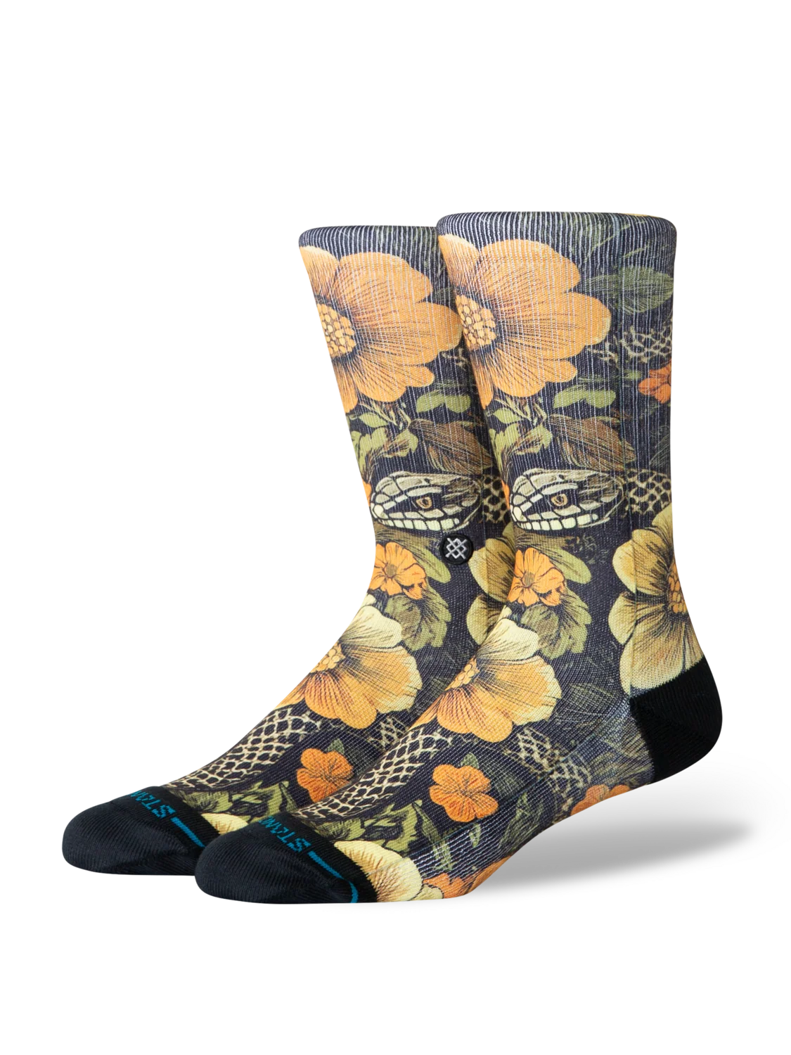Stance Slither Crew Yellow Socks