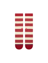 Stance Peppermint Waffle Crew Red Socks