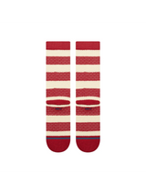 Stance Peppermint Waffle Crew Red Socks