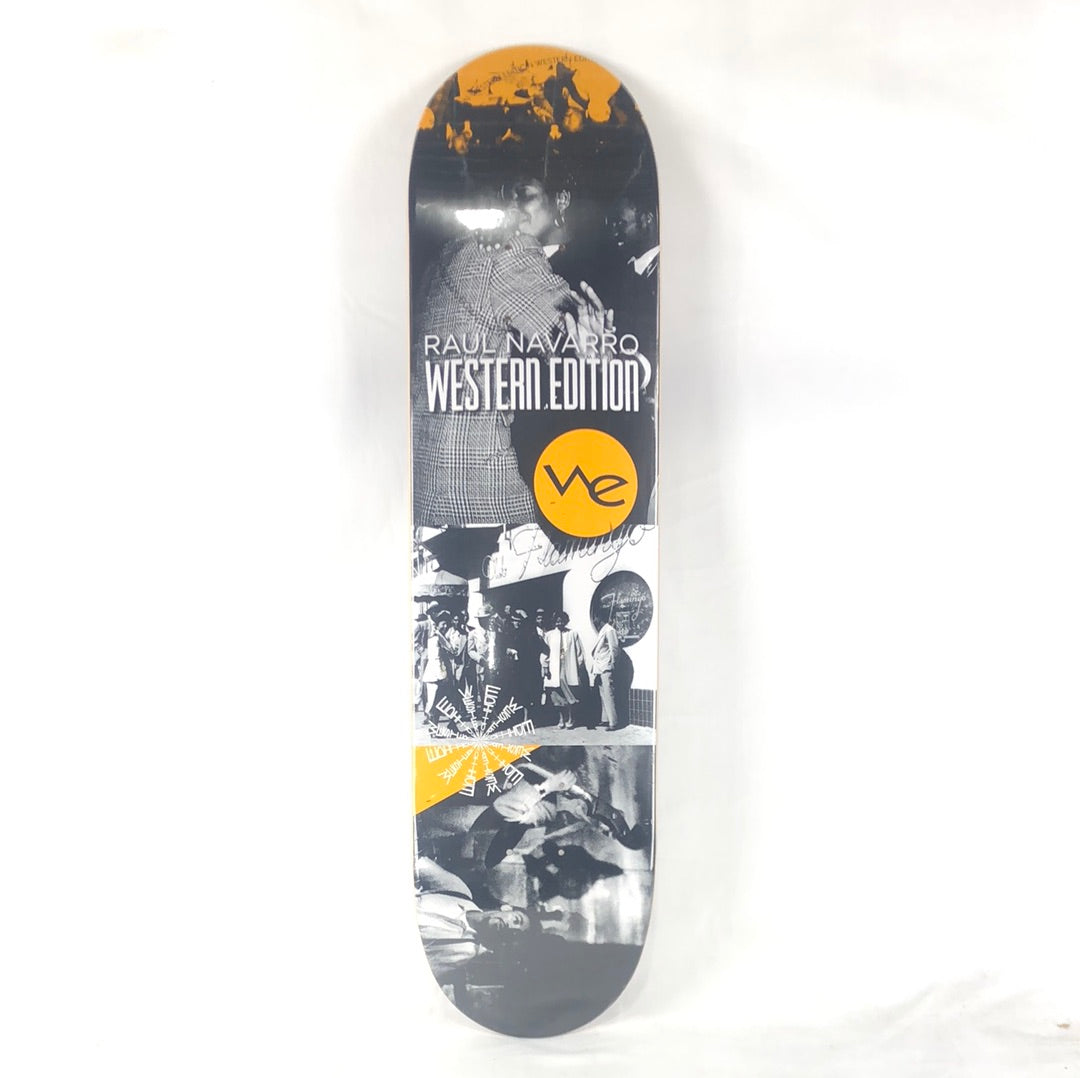 Western Edition Raul Navarro Black and White Pictures Black/White/Grey/Yellow Size 7.75 Skateboard Deck dp