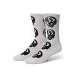HUF Astral Skull White Crew Sock