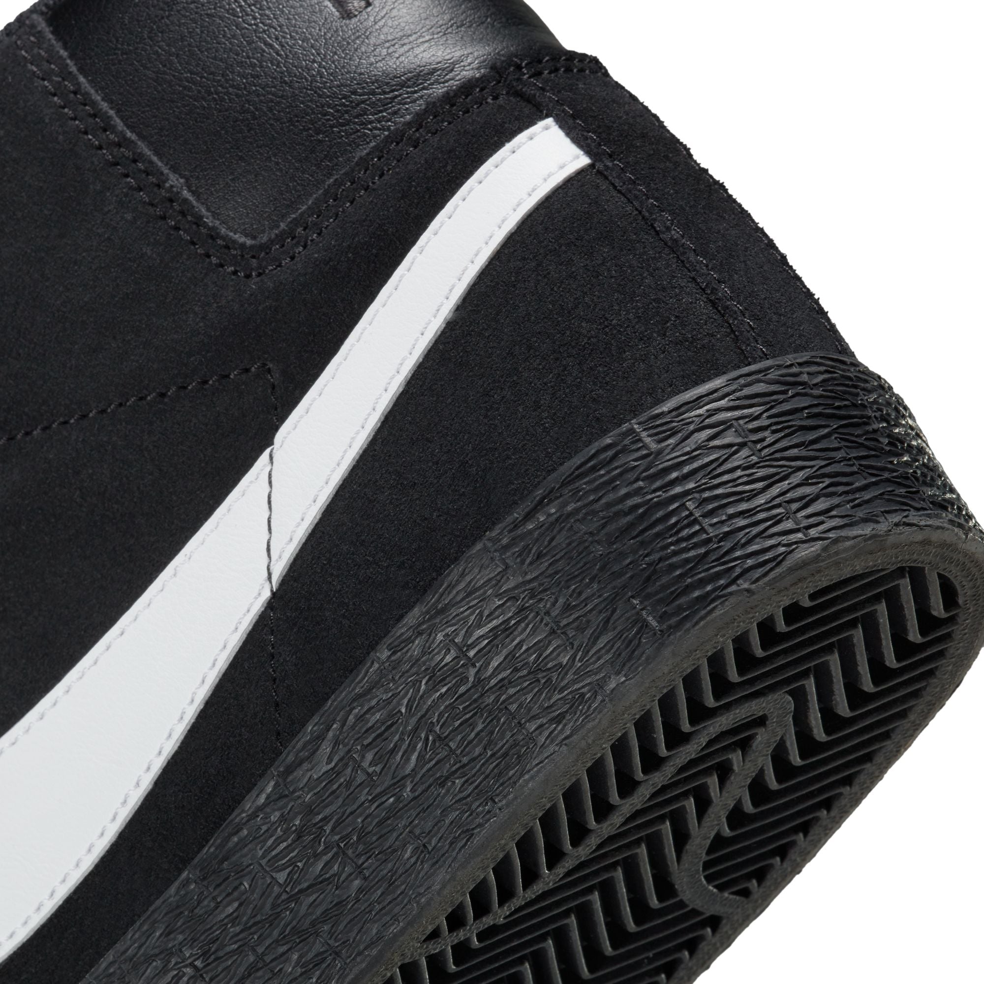 Nike SB Blazer Mid Zoom Black/Black/White Shoe – Long Beach Skate Co
