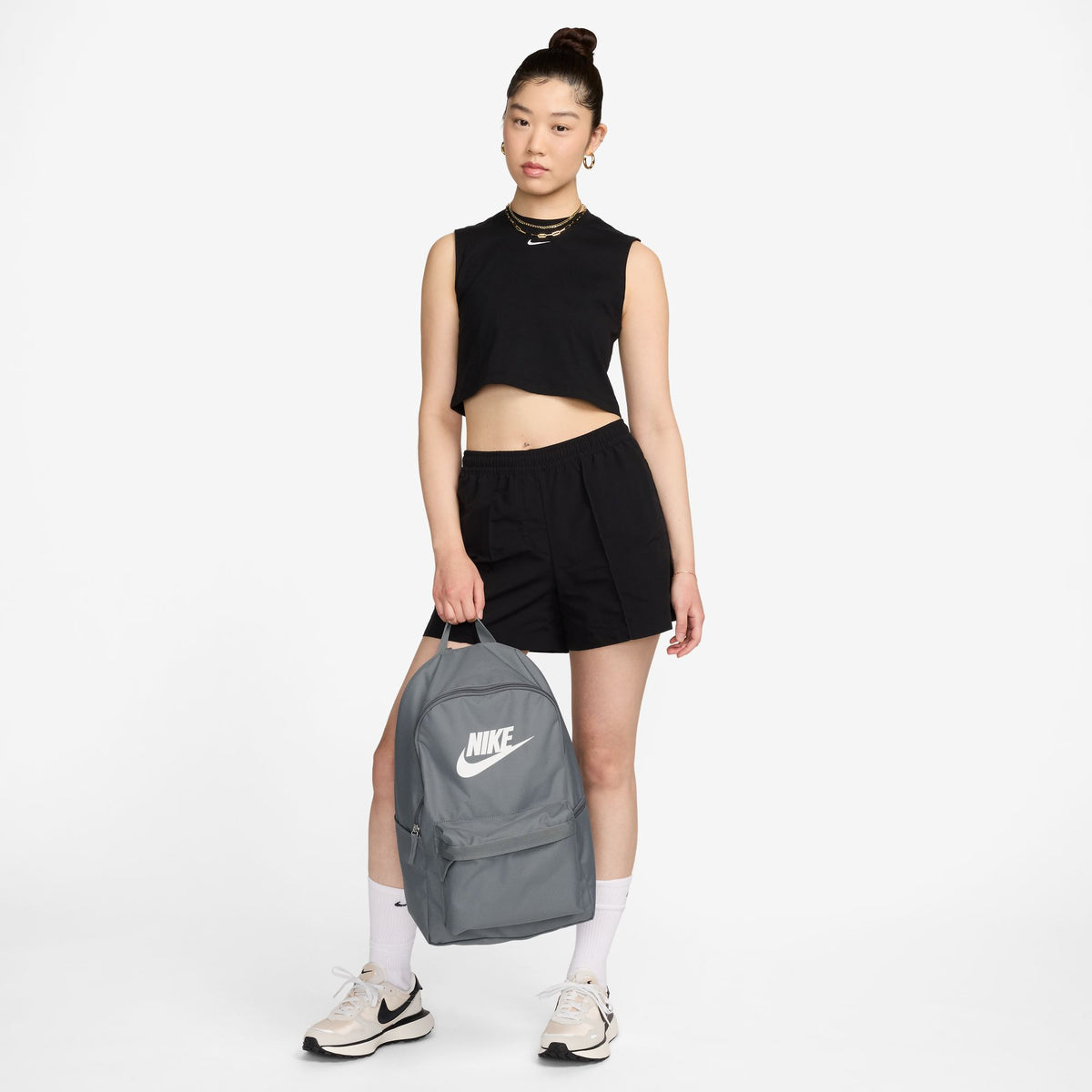 Nike Heritage Smoke Grey/White Backpack  Long Beach Skate Co