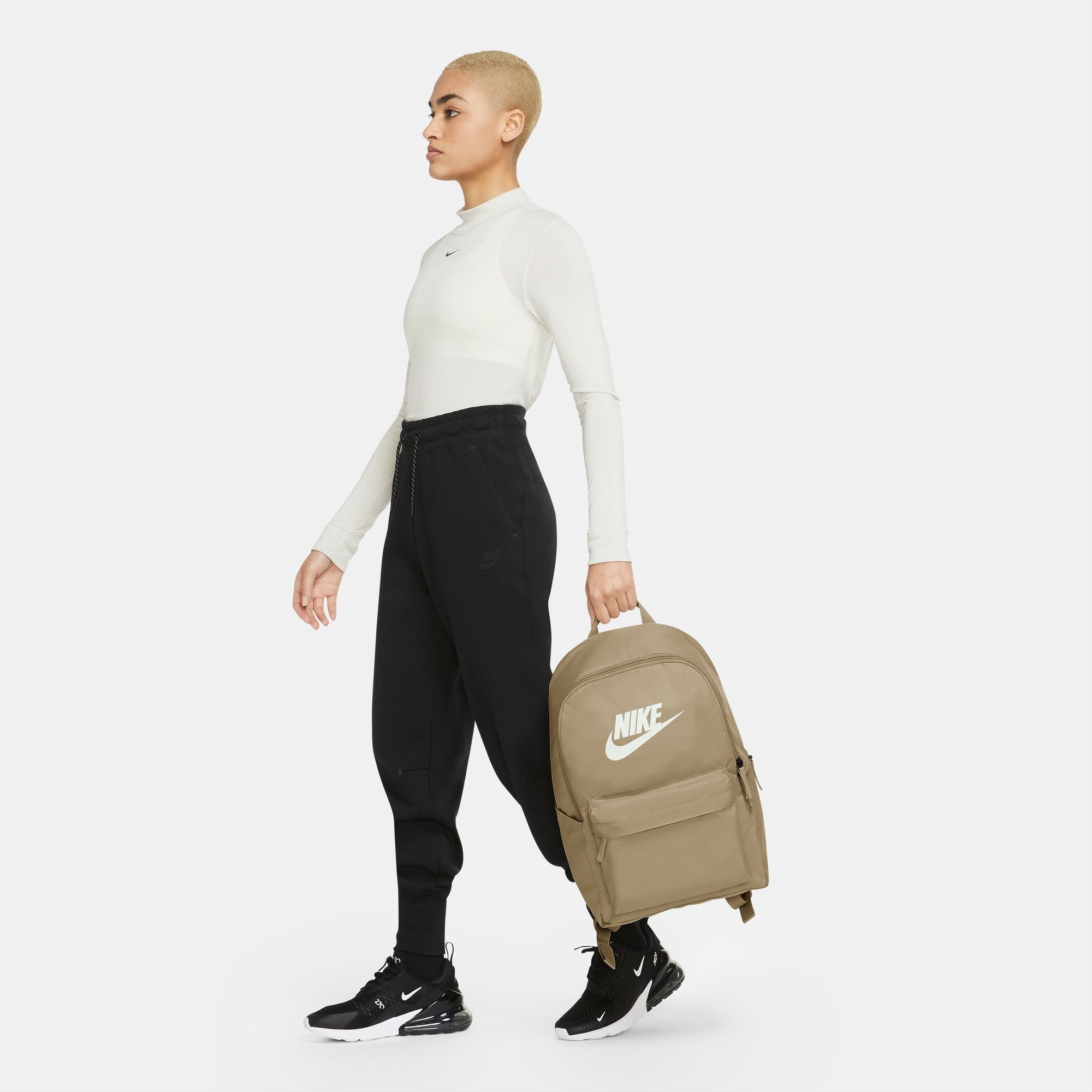nike backpack beige