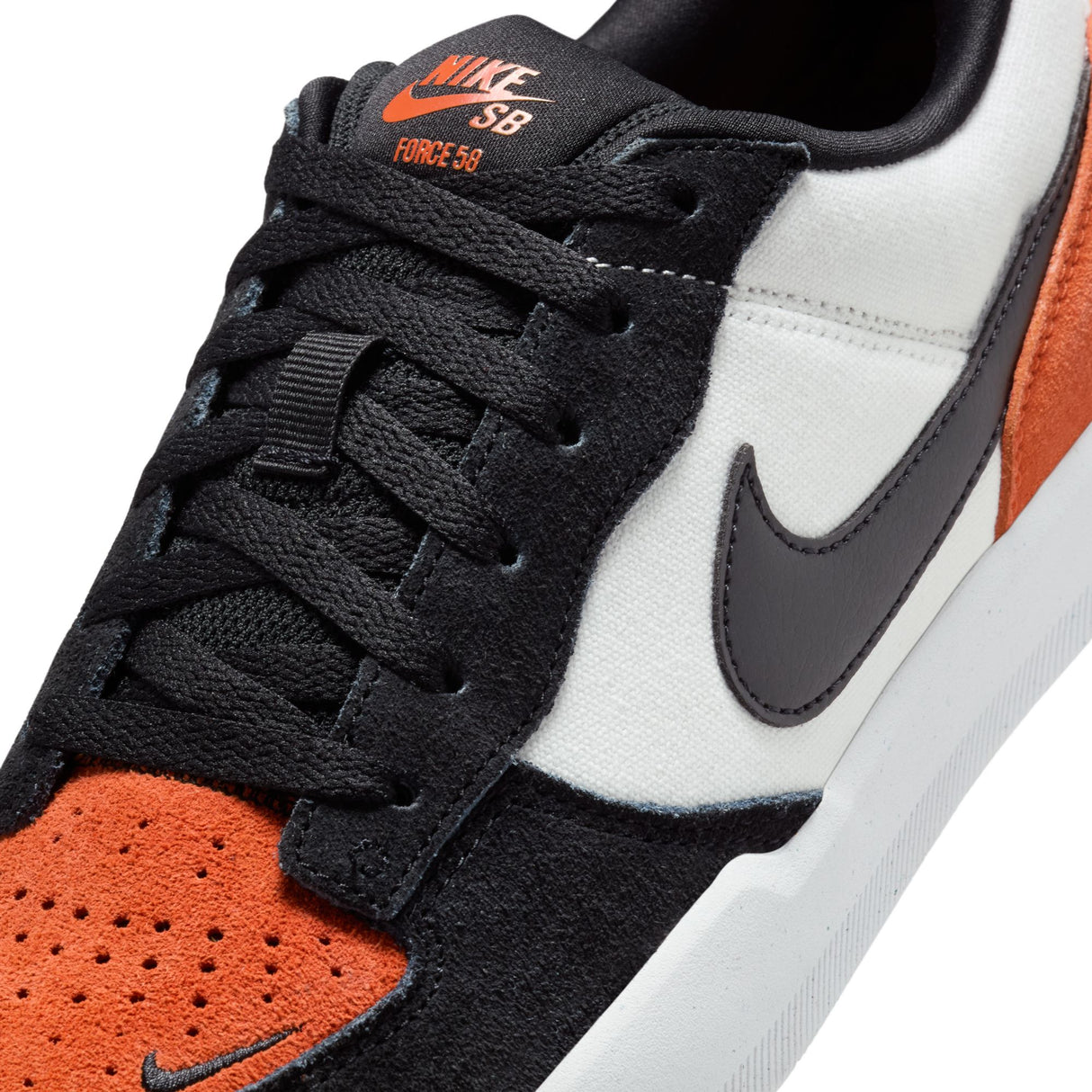 Nike SB Force 58 White/Black/Cosmic Clay Shoes