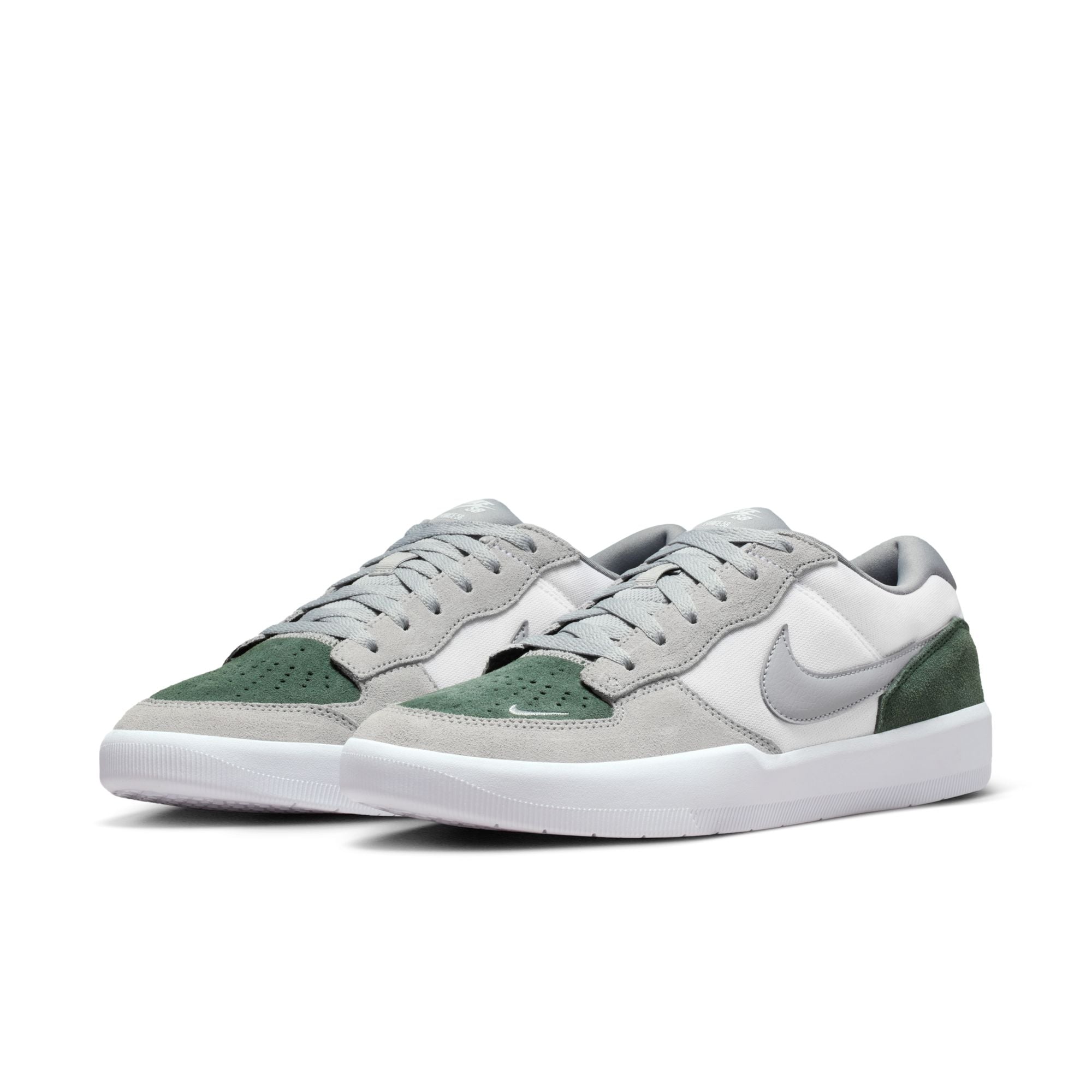 Nike SB Force 58 White/Flat Silver/Fir Shoes – Long Beach Skate Co
